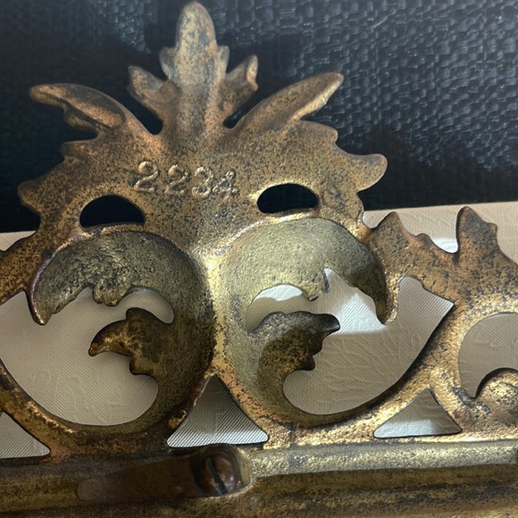 Antiquarian Ornate Gilt Metal Picture, Photo Portrait Frame & Easel Stand - Picture 9 of 16